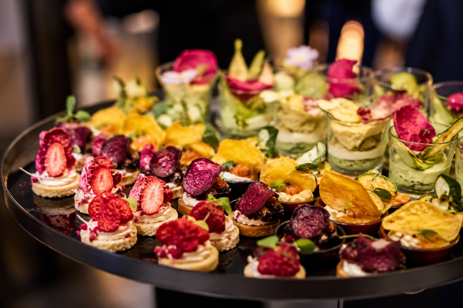 Freeze-dried fruits and vegetables for events and catering