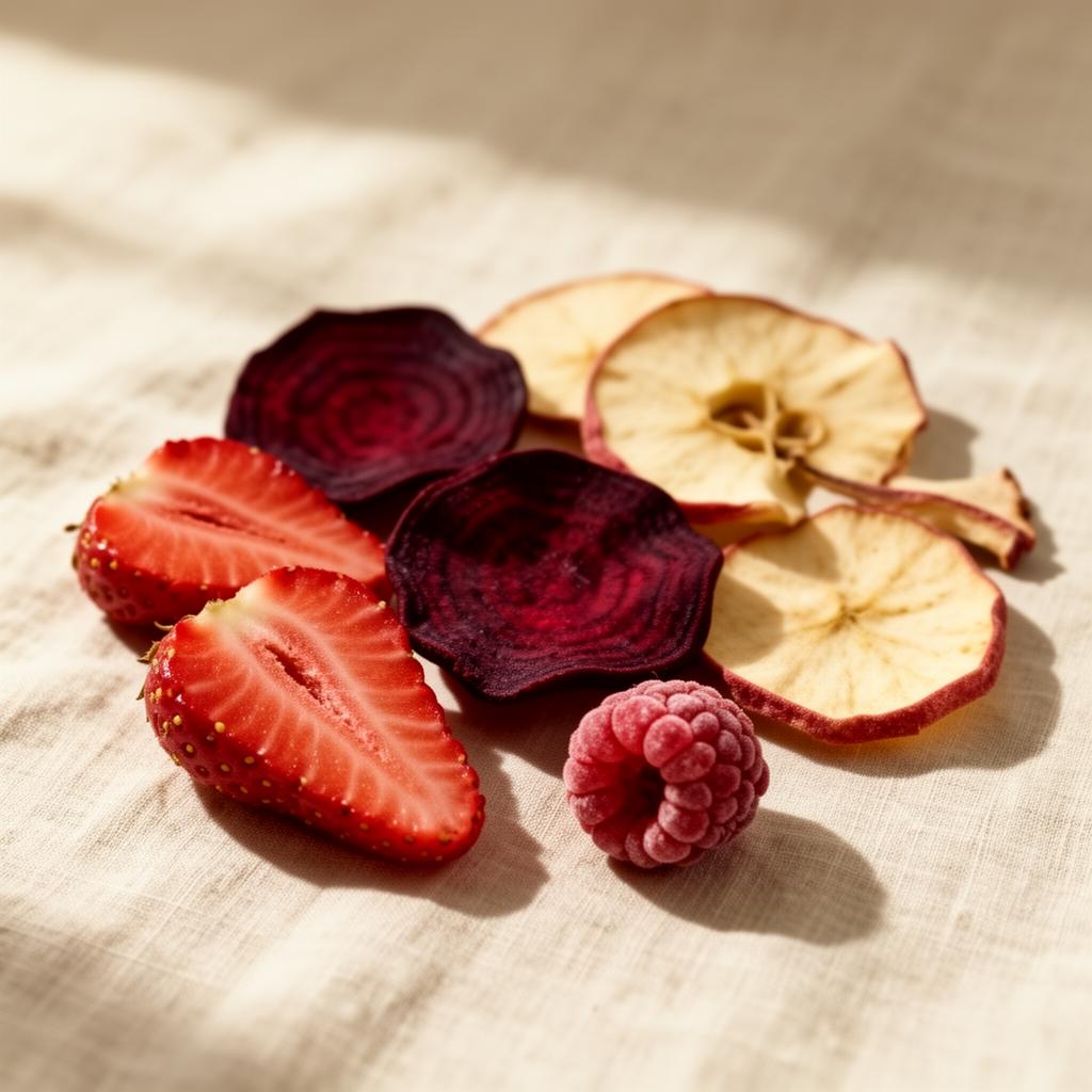 Fruits et légumes lyophilisés Green'Croq conservés à l'abri de l'humidité